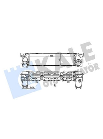 KALE 344840 | Turbo Radyatörü (Intercooler) 12-1-Seri (F20-F21) 3-Seri (F30-F31-F80)