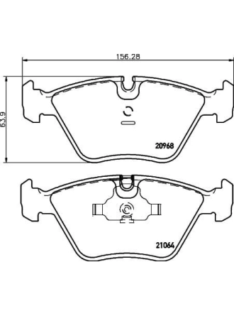 HELLA PAGİD 8DB355007-411 | Fren Balatası Ön Wva 20968 (BMW E32 / E34)