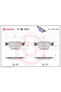 BREMBO P06012 | Fren Balatası Ön Wva 20968 (BMW E32 / E34) Low-Met