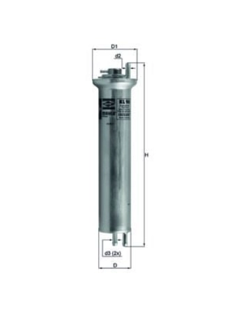 MAHLE KL96 | Benzin Filtresi 01-5-Seri (E39) 7-Seri (E38) X5 (E53)