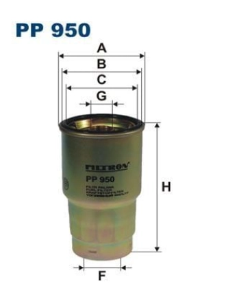 FILTRON PP950 | Mazot Filtresi Corolla-Avensis-Yaris D-4D