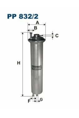 FILTRON PP832-2 | Benzin Filtresi 01-5-Seri (E39) 7-Seri (E38) X5 (E53)
