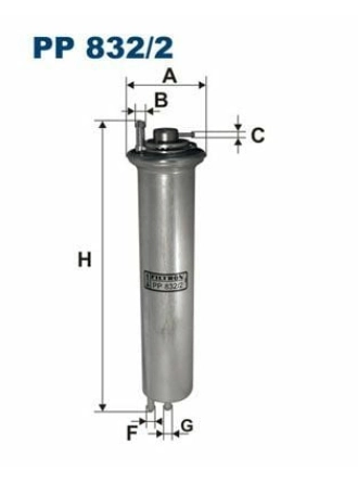 FILTRON PP832-2 | Benzin Filtresi 01-5-Seri (E39) 7-Seri (E38) X5 (E53)