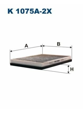 FILTRON K1075A-2X | Polen Filtresi 96-04 5S-E39 + Ca Çiftli
