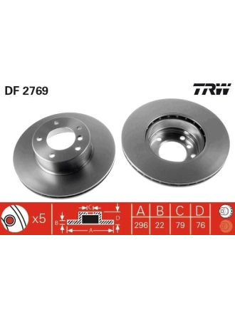 TRW DF2769 | Disk On 5S-E39 | 1 Adet