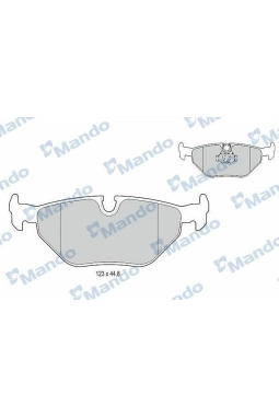 MANDO MBF015120 | Fren Balata Arka 98-04 BMW 5S-E39
