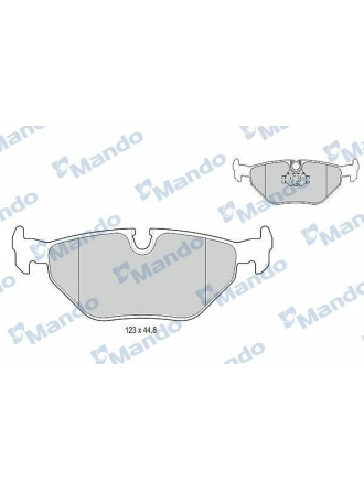 MANDO MBF015120 | Fren Balata Arka 98-04 BMW 5S-E39