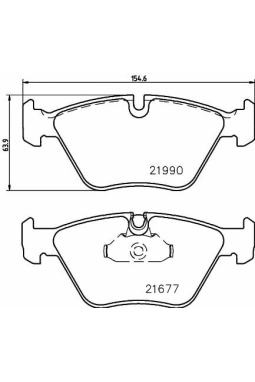 HELLA PAGİD 8DB355010-711 | Fren Balatası (BMW E39 520-525-530İ-D On)
