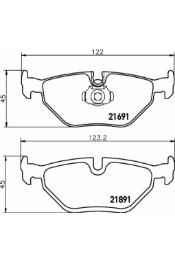 HELLA PAGİD 8DB355007-981 | Fren Balatası BMW E39 Arka 5 Seri 1996-2003