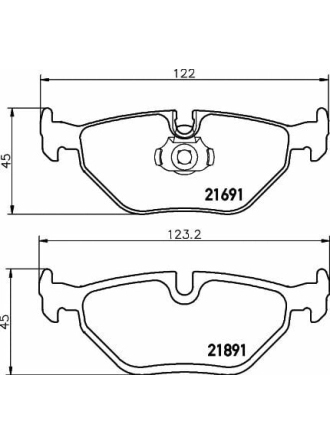 HELLA PAGİD 8DB355007-981 | Fren Balatası BMW E39 Arka 5 Seri 1996-2003