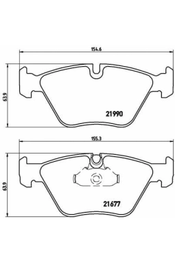 BREMBO P06065 | Fren Balatası Ön (BMW E39 520-525-530İ-D)