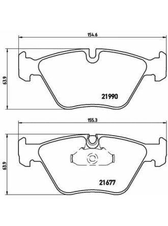 BREMBO P06065 | Fren Balatası Ön (BMW E39 520-525-530İ-D)