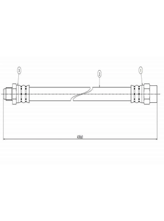 CAVO C800.527.A | Fren Hortumu On 95-03 5S-E39 “Kalıper” | 2 Adet