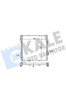 KALE 354200 | Radyatör 01-07 X5 (E53) + Os