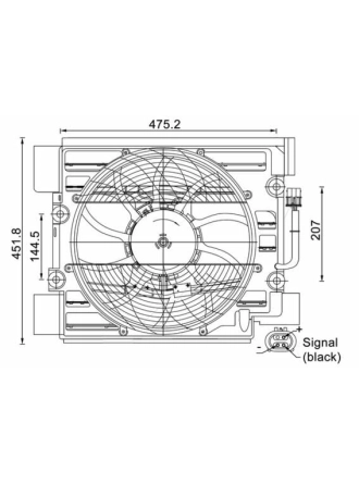 MAHLE ACF24000S | Fan Komple E 39 3 Fişli
