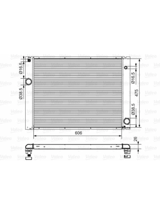 VALEO 734897 | Radyatör E-60 Otomatik 5.20 / 5.28.5.30 İ