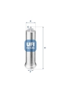 UFI 31.851.00 | Mazot Filtresi 06-1-Sero (E81-E87-E88-E82) 3-Seri (E90-E91-E92-E93)
