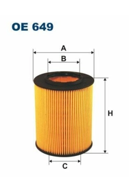 FILTRON OE649 | Yağ Filtresi 96-05 3-Seri 5-Seri E36-E38-E39