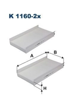 FILTRON K1160-2X | Polen Filtresi 04-10 5-Seri (E60)