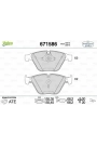 VALEO 671586 | Fren Balata Ön 03-10 3-Seri (E90) 5-Seri (E60) 7-Seri (E65-E66)
