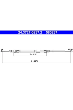 ATE 24.3727-0237.2 | El Fren Teli E-60 / 61 Arka Sağ