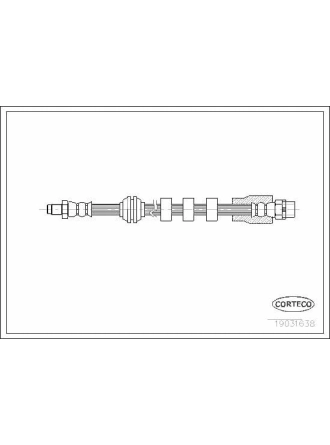 CORTECO 19031638 | Fren Hortumu Ön E-60 / 61 / 63 / 64