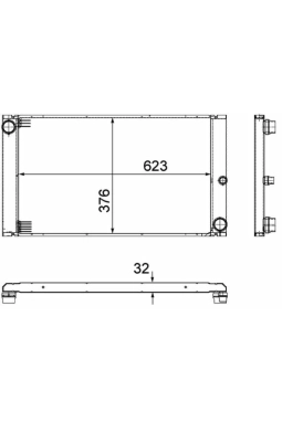 MAHLE CR766000P | Radyatör E-60 / 61 N-54 E-65 / 66 M-57 N