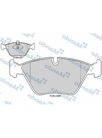 MANDO MBF015265 | Fren Balata Ön 12-Bw.5-Seri F10-F11-F18