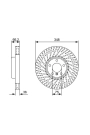 BOSCH 0986479W19 | Disk Ön Sol (Ad) 10-5-Seri (F07-F10-F11) 7-Seri (F01-F02-F03-F04) Kaplamalı | 1 Adet