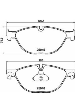 HELLA PAGİD 8DB355015-251 | Fren Balatası Ön BMW F01-F02-F10