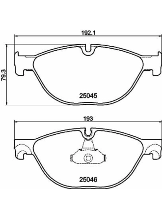 HELLA PAGİD 8DB355015-251 | Fren Balatası Ön BMW F01-F02-F10