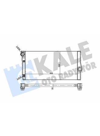 KALE 355685 | Radyatör 10-5-Seri (F07-F10) 7-Seri (F01-F02-F03-F04)