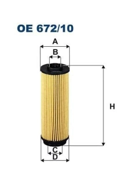 FILTRON OE672-10 | Yağ Filtresi 16-1-Seri (F20-F21) 3-Seri (F30-F31-F34-F80) X3-X4-X5