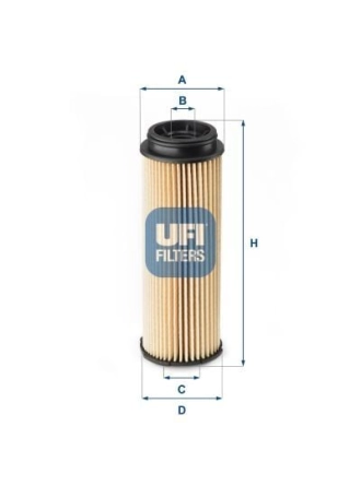 UFI 25.252.00 | Yağ Filtresi 16-1-Seri (F20-F21) 3-Seri (F30-F31-F34-F80) X3-X4-X5 **Oe**