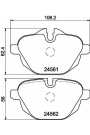 HELLA PAGİD 8DB355013-921 | Fren Balatası Arka (BMW F10-25 G11-30) 2456101