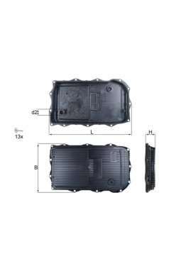 MAHLE HX184KIT | Yağ Karteri 10-1-Seri (F20-F21) 3-Seri (F30-F31) 5-Seri (F10-F11) + Os