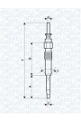 MAGNETI MARELLI 060900460606 | Kızdırma Bujisi 3-Seri (E46-E90) 5-Seri (E60-E61) X3-X5-X6 2.0-3.0D *U.K**