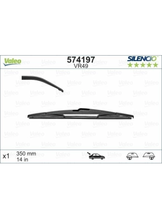 VALEO 574197 | Silecek Süpürgesi Arka Vm49 350mm (Renault Kangoo II Megane III Ford Focus II Citroen C4)