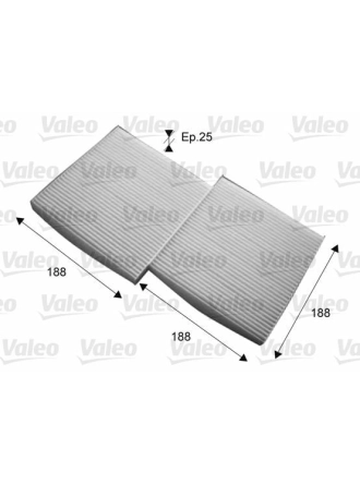 VALEO 715714 | Kabin Filtresi BMW X3 Klima Bınek (Ithal)