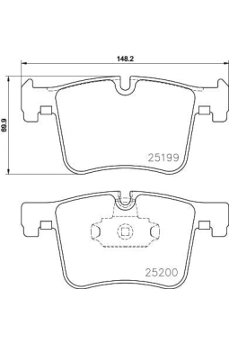 HELLA PAGİD 8DB355015-781 | Fren Balatası (BMW F20-F25-F30 On)