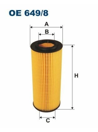 FILTRON OE649-8 | Yağ Filtresi 03-3S-E46-E90-5S-E60-X3-X5-X6