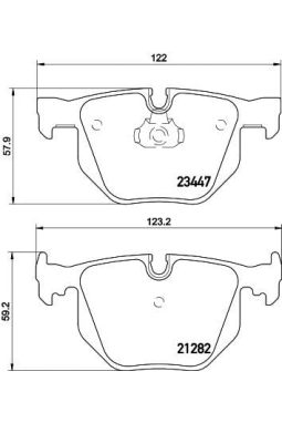 HELLA PAGİD 8DB355009-331 | Fren Balatası Arka BMW E65-E66 730D / 730 / 735