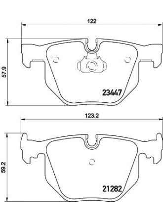 HELLA PAGİD 8DB355009-331 | Fren Balatası Arka BMW E65-E66 730D / 730 / 735