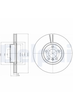DELPHI BG9063C | Disk On (Ad) 07-X5-X6 Kaplamalı (Kutu Tek:Fıyat:Tek) | 2 Adet