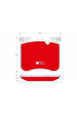 TRW GDB1826DTE | Fren Balata Ön 10-X5-X6