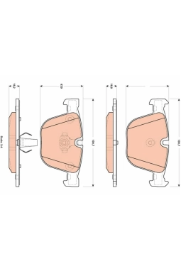 TRW GDB1892 | Fren Balata Arka 10-X5 (E70-F15-F85) X6 (E71-E72-F16-F86)