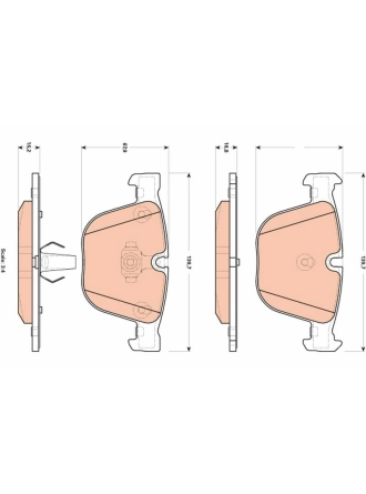 TRW GDB1892 | Fren Balata Arka 10-X5 (E70-F15-F85) X6 (E71-E72-F16-F86)