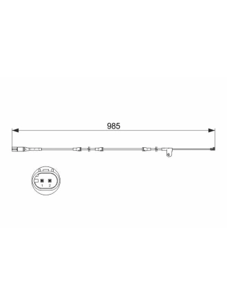 BOSCH 1987473520 | Fren Balata Kablosu On 10-X5 (E70-F15-F85) X6 (E71-E72-F16-F86)