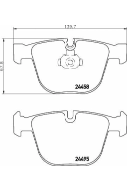 HELLA PAGİD 8DB355013-171 | Fren Balatası Arka BMW E70-E71 5.0