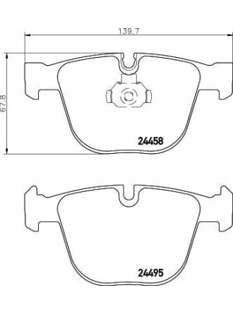 HELLA PAGİD 8DB355013-171 | Fren Balatası Arka BMW E70-E71 5.0